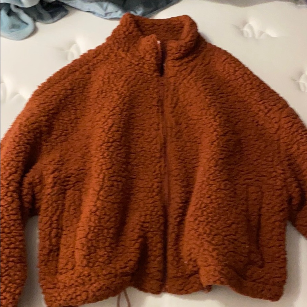 Cropped XL fluffy jacket